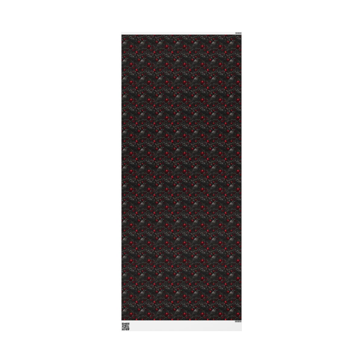 Ravens of the Crimson Night Gothic Christmas Wrapping Paper