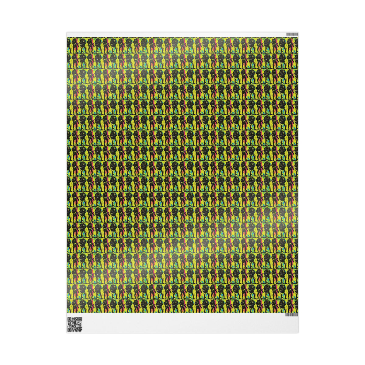 Neon Grave Riot Punk Rock Zombie Goth Wrapping Paper