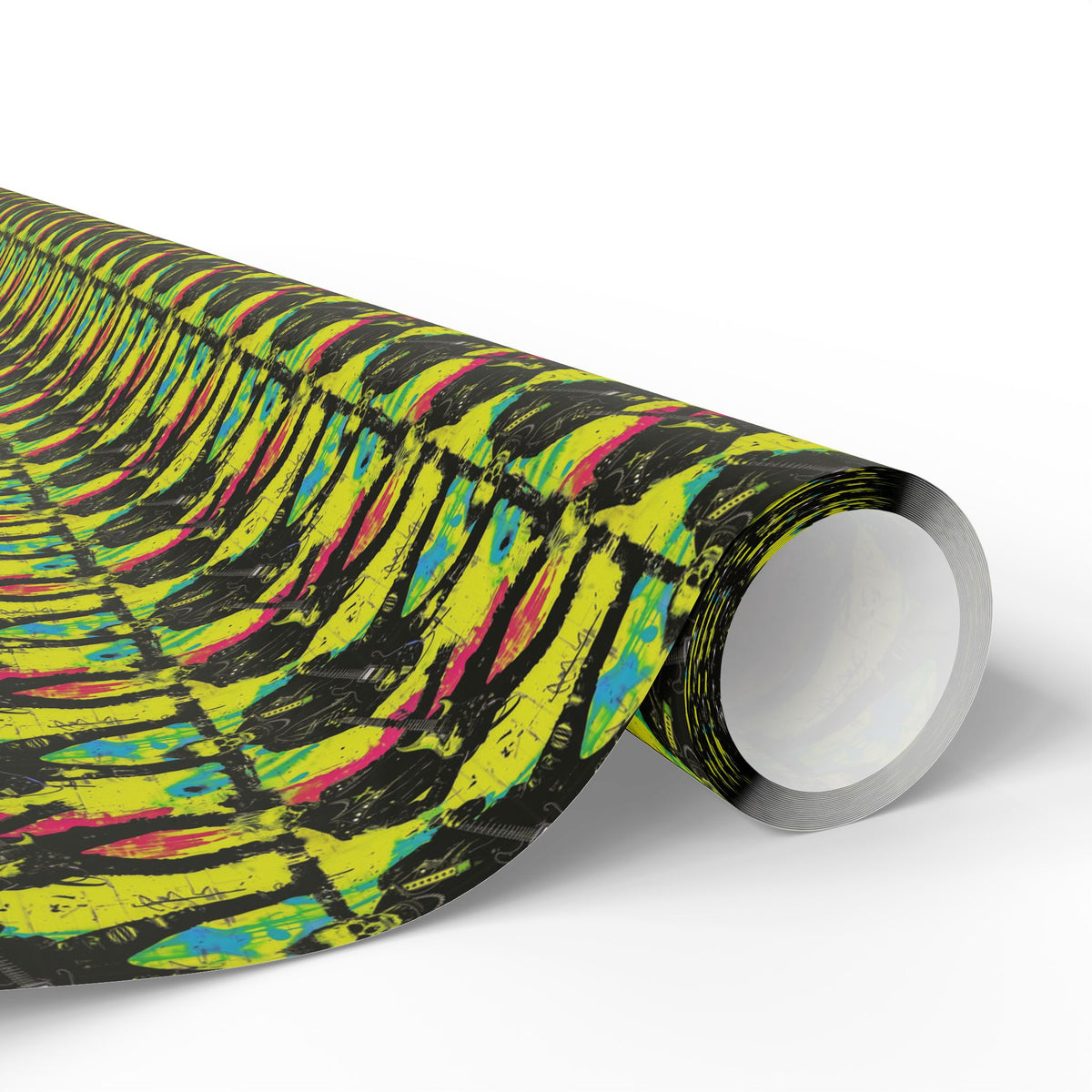 Neon Grave Riot Punk Rock Zombie Goth Wrapping Paper