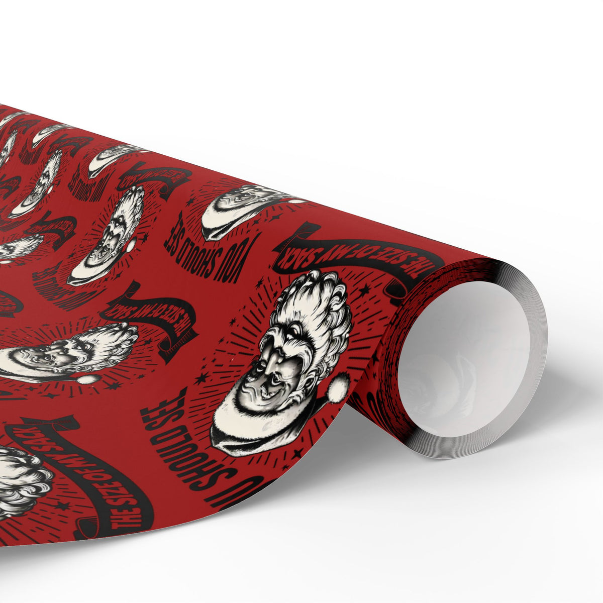 Santa's Sack Naughty Christmas Wrapping Paper