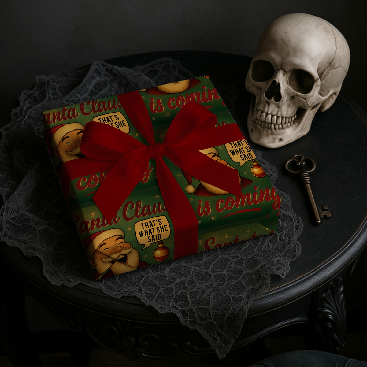 Santa Claus is Coming (That’s What She Said) Naughty Christmas Wrapping Paper
