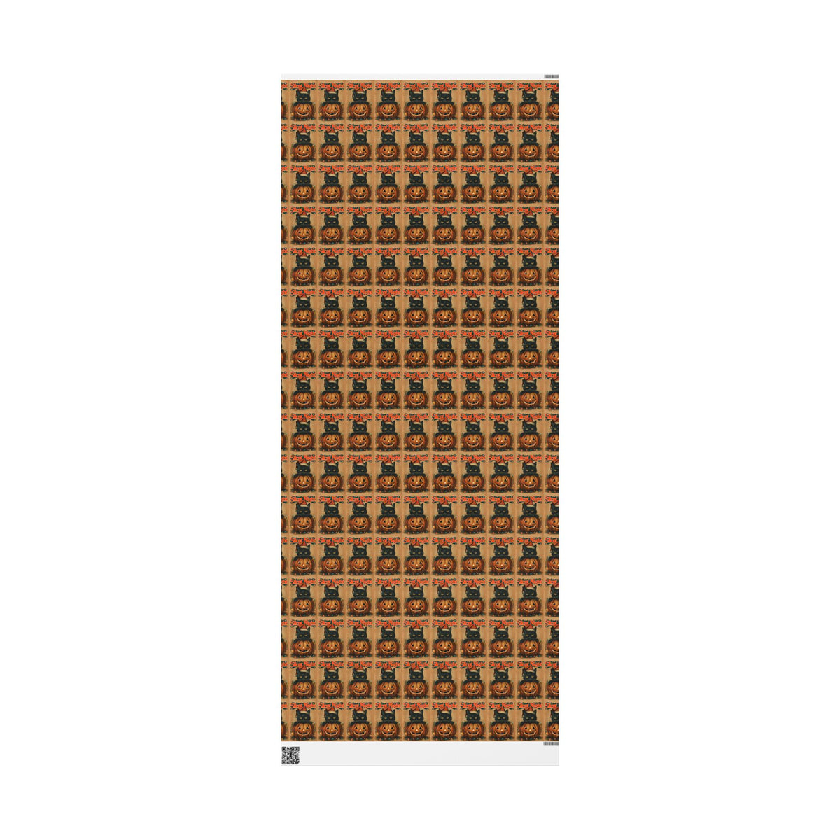 Silent Night Black Cat Christmas Wrapping Paper