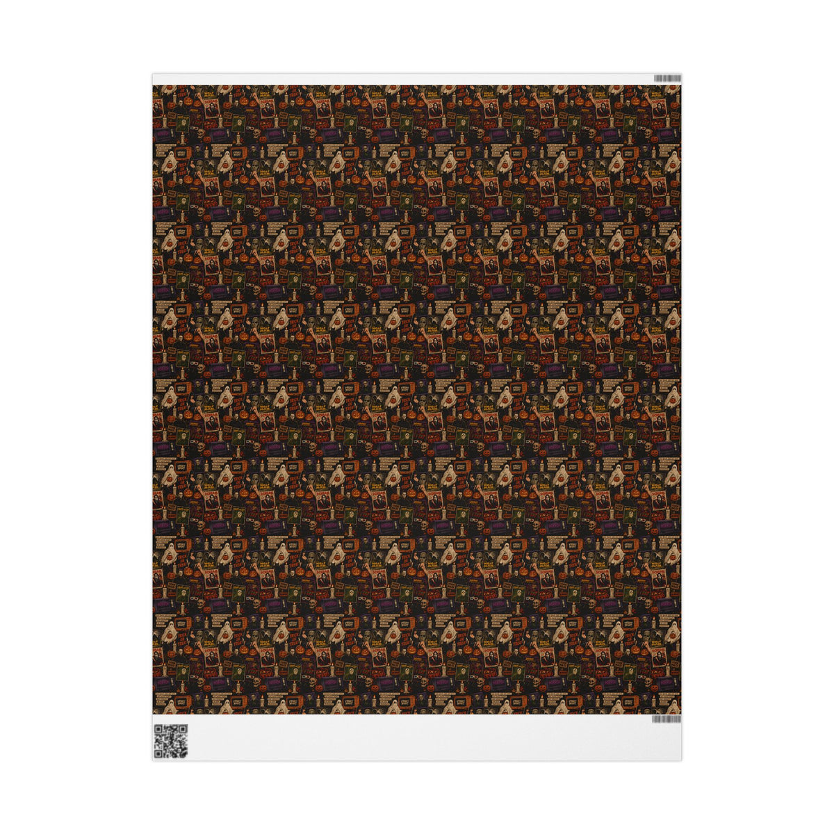 Vintage Horror Retro Slasher Halloween Wrapping Paper