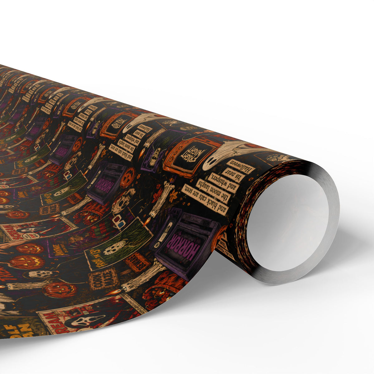 Vintage Horror Retro Slasher Halloween Wrapping Paper
