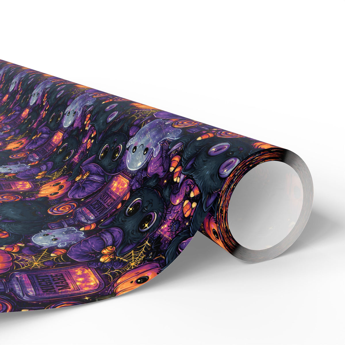 Whiskers and Witchcraft Whimsigoth Wrapping Paper
