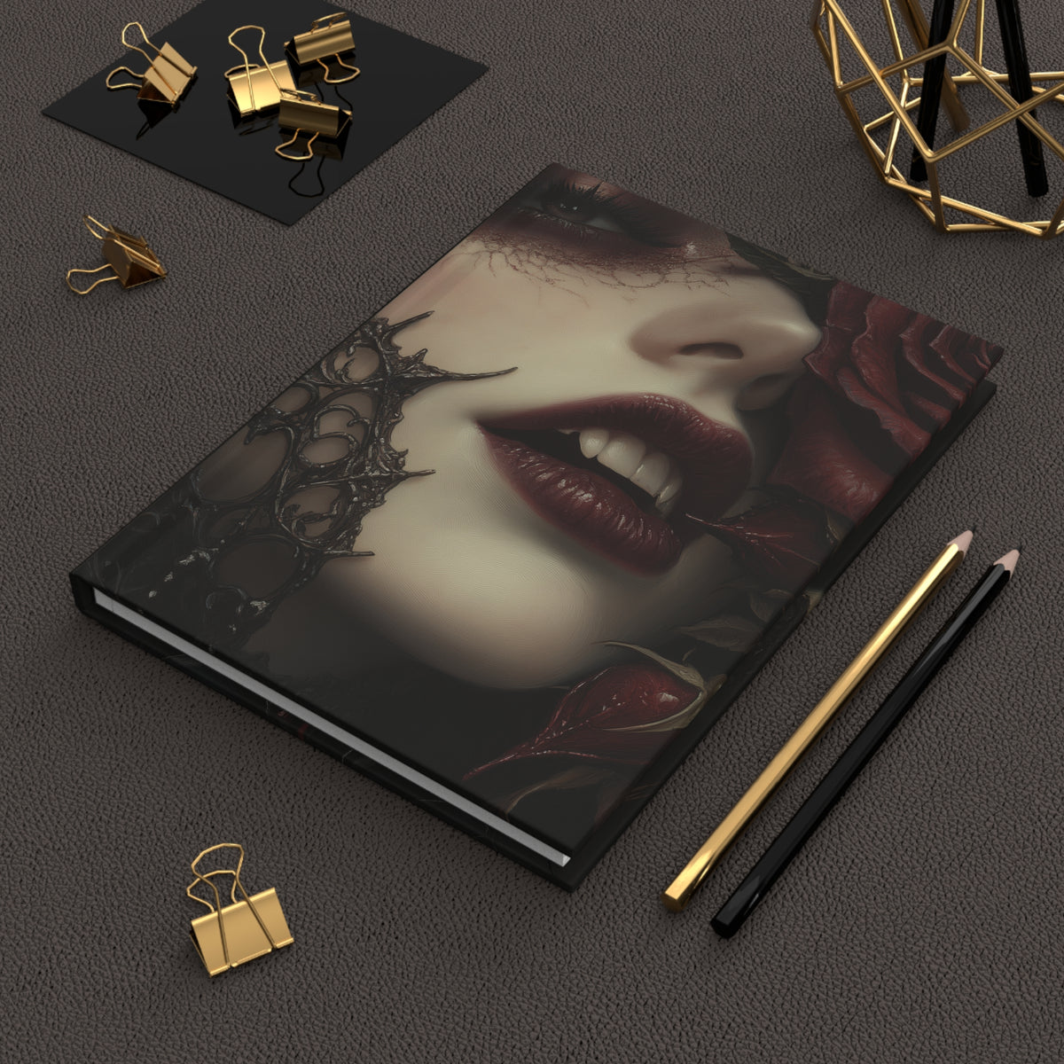 I Learned Which Words Deserved Teeth | Gothic Hardcover Journal