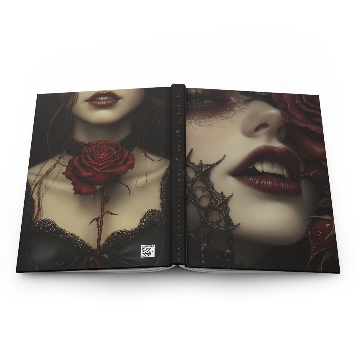 I Learned Which Words Deserved Teeth | Gothic Hardcover Journal