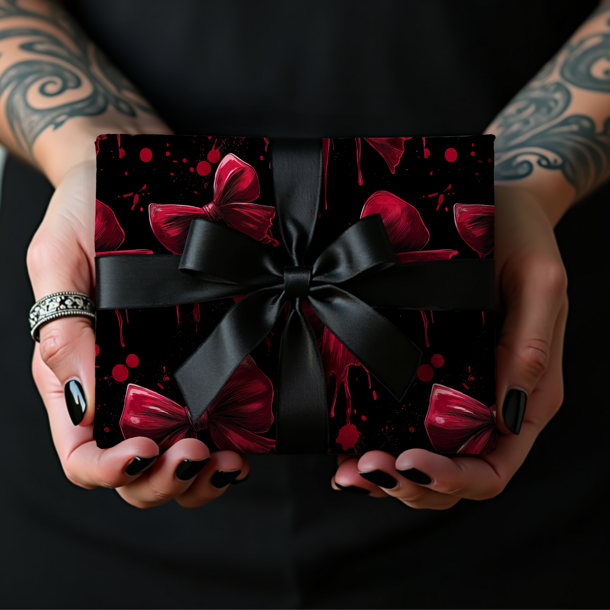 You're the Wound I Chose to Keep Gothic Valentine Wrapping Paper