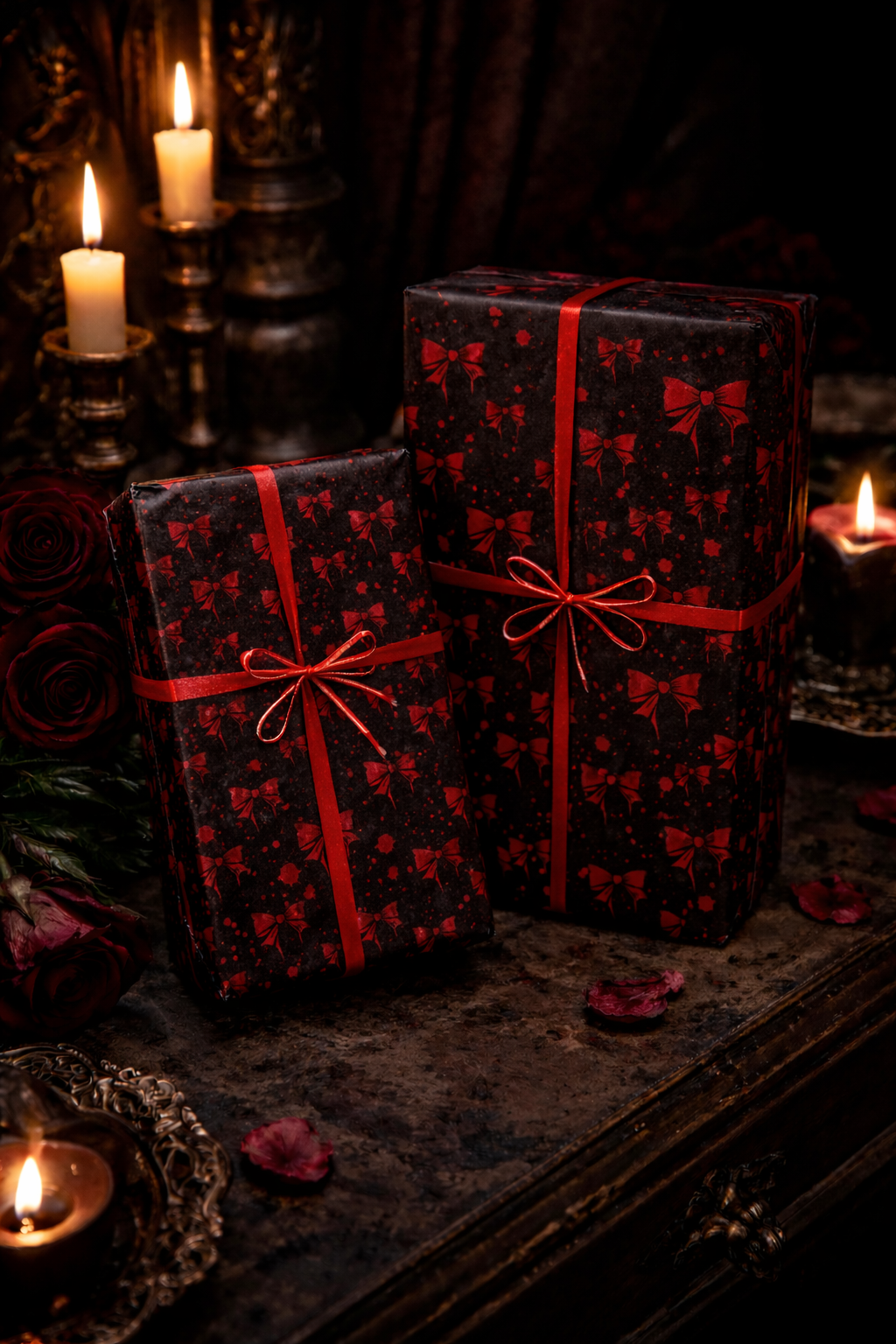 You're the Wound I Chose to Keep Gothic Valentine Wrapping Paper
